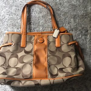 Gently used Coach shoulder purse